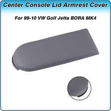 Arm Rest Cover Lid Fits Vw Jetta Golf Mk4 Beetle Pu Leather Center Console Gray