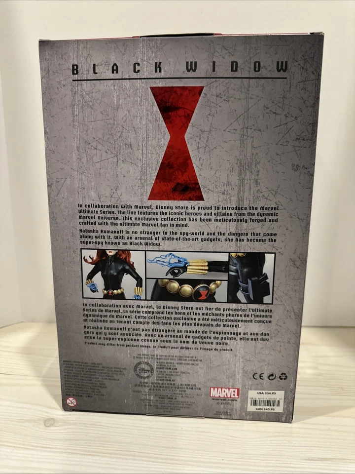 FIGURA DE ACCIÓN PREMIUM VIUDA NEGRA Disney Store Marvel Avengers Ultimate Series Foto 4 de 4