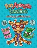 Fun Animals Fashion Coloring & Activity Book Anna Nadler Taschenbuch Englisch