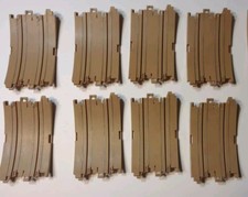 8 AFX Tan Loop Slot Car Track Pieces