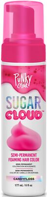 Punky Candyfloss Raspberry Pink Hair Color Semi Permanent Foam 6 oz