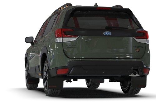 Rally Armor UR Black Mud Flaps w/ Red Logo for 2022-2024 Subaru Forester - Picture 2 of 3