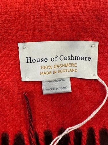 100% Cashmere Large Reversible Stole 167cm x 65cm Shawl RP £399 Made in Scotland - Picture 7 of 8