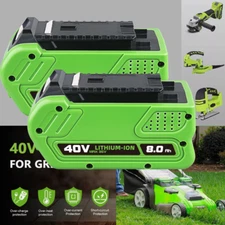 2PACK 40V 8Ah Lithium Battery For Greenworks 40V G-MAX System Tools 29472 29462