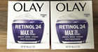 Lot Of 2 Olay Regenerist Retinol 24 Max 2X Vitamin B3+ Night Moisturizer New