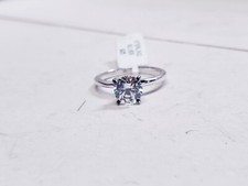 palmbeachjewelry Lab Created White Sapphire Solitaire Engagement Ring Size 6