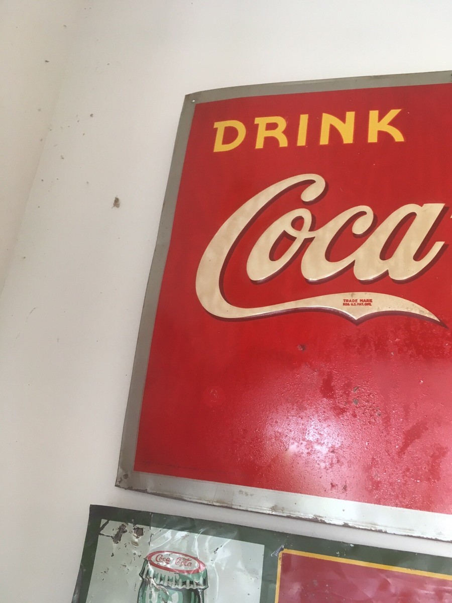 1940’s USA コカコーラ 1940 Original Vintage Coca Cola Sign | eBay