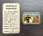 CMG Mint Americas Most Wanted JESSE JAMES 1 Oz .999 Silver Art Bar Enameled GP