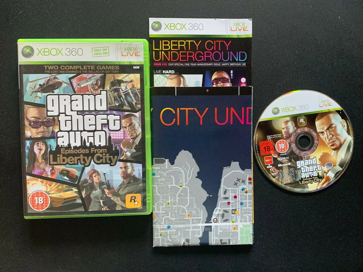 GTA Grand Theft Auto Liberty City Xbox 360 Video GAME Manual guidebook NO  GAME