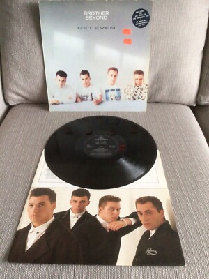 brother beyond get even 1988 lp + inner + hype sticker original vinyl pop rock