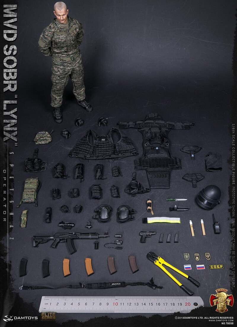 DAMTOYS 78058 Russian MVD Bobcat Special Forces Soldier Action