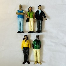 5 Lakeshore Block Play People Dollhouse Dolls 3 Men Dads 2 Women Neighbors 5.25"