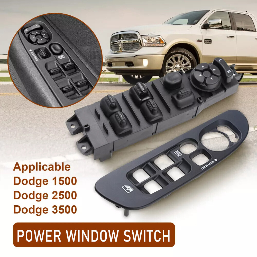 For 2002-2010 Dodge Ram 1500 2500 3500 Dakota Window Switch Panel Control&Bezel