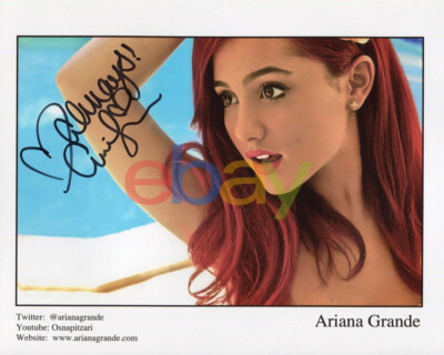 ARIANA GRANDE Autographed 8 x 10 Signed Photo reprint | eBay