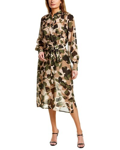 HUGO BOSS Women's Size 10 Boss Camo Midi Long-Sleeve Dress, $645 | eBay HUGO BOSS Women's Size 10 Boss Camo Midi Long-Sleeve Dress, $645 | eBay
