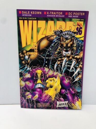 Wizard: The Guide to Comics, Volume 1, Number 16, December 1992 Maxx & Pitt Read - Afbeelding 1 van 9