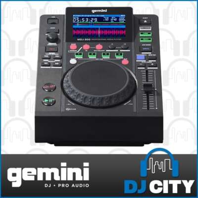 Gemini MDJ-500プロフェッショナルDJ USBメディアプレーヤー、ブラック