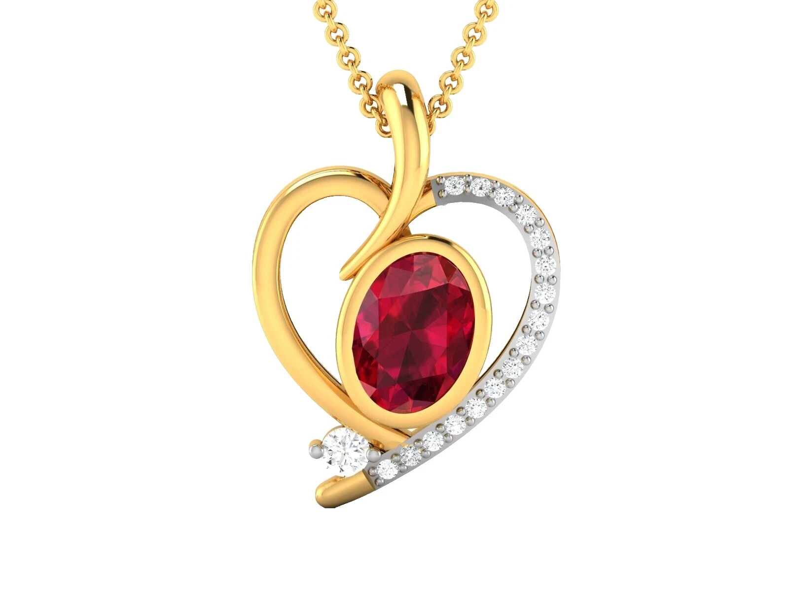 Chain Ruby Fashion Necklaces & Pendants