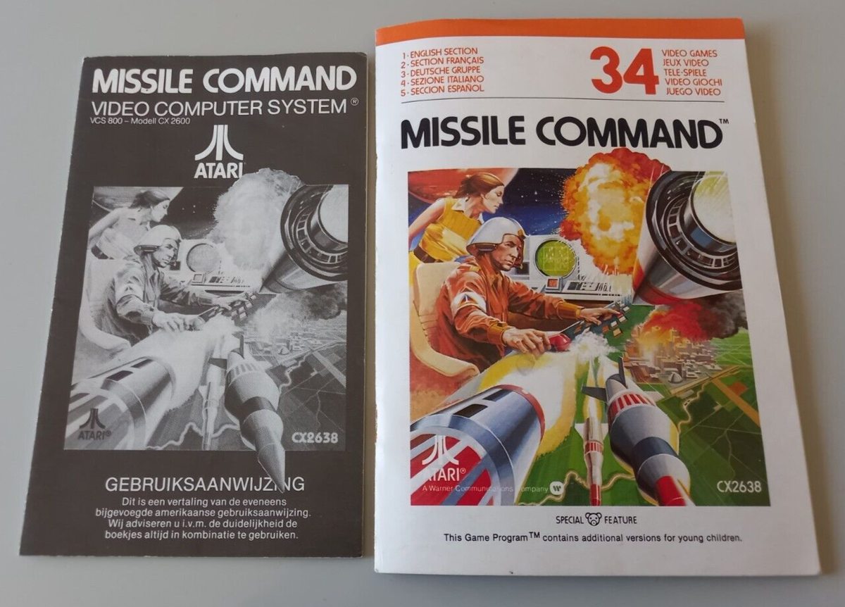 Missile Command Atari 2600 - Jeu Vidéo Japonais NEUF Sous Blister Avec Notice