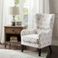 madison park arianna wood and birch chair in grey, white finish mp100-0018