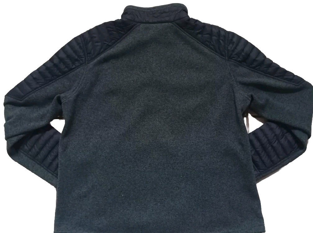 Eddie Bauer Jacket Mens XL Microtherm Hybrid Down Black Dark Gray Slim Fit EUC image 7