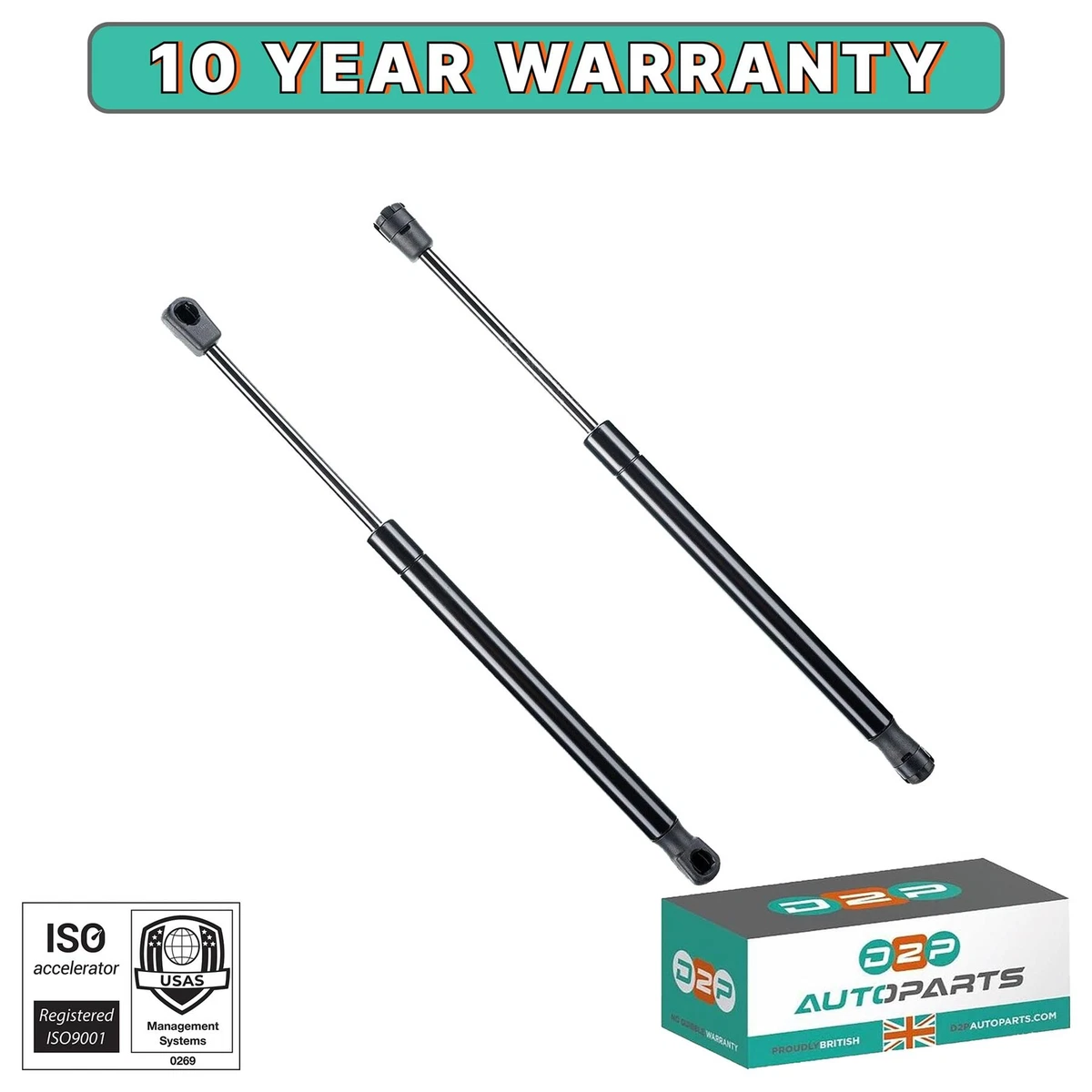 2x FOR JAGUAR XF SALOON TAILGATE BOOT GAS STRUTS 8X23406A42AC