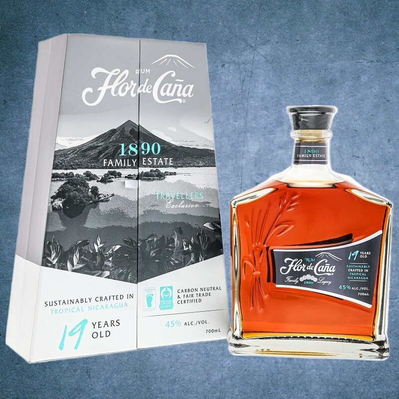 FLOR DE CANA RUM 19 ANNI Limited Edition - Nicaragua - 700ml - BOX - IT