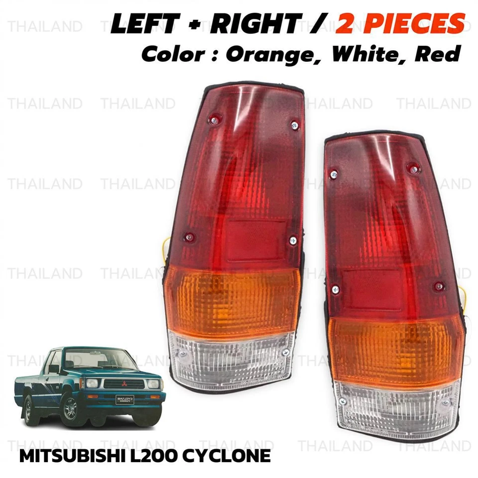 Set Rear Tail Lamp Light For Mitsubishi L200 Mighty Max Dodge Ram 1979 - 1985 - Image 3 of 4