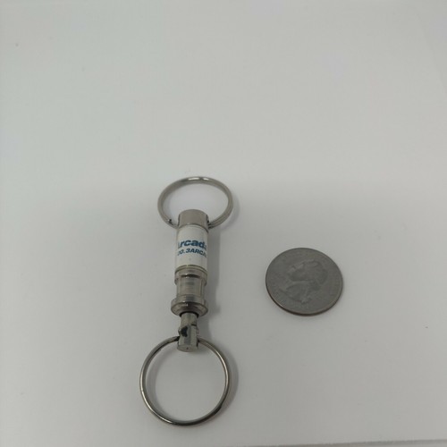 Arcada Software Company Advertisement Keychain Vintage Silicon Valley - Picture 2 of 2