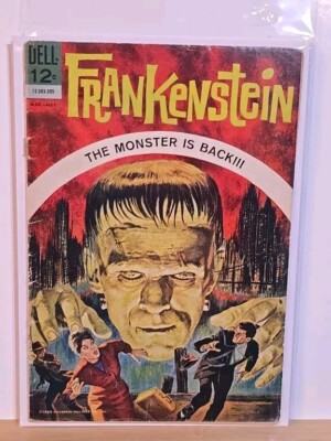 Frankenstein #1 VG+ (2.5) Dell Comics 1963 Vintage Universal
