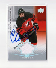 CORSON CEULEMANS autographed SIGNED '21 Upper Deck TEAM CANADA JERSEY card