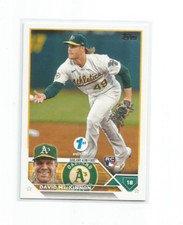 DAVID MacKINNON (Oakland Athletics) 2023 TOPPS 1ST EDITION ROOKIE CARD #276