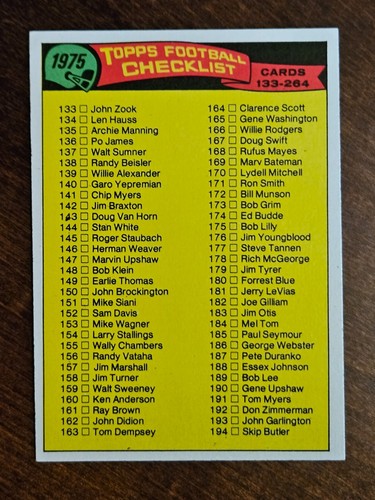 1975 Topps Football Cards Complete Your Set You Pick Choose Each #157 - 325 - Picture 148 of 249
