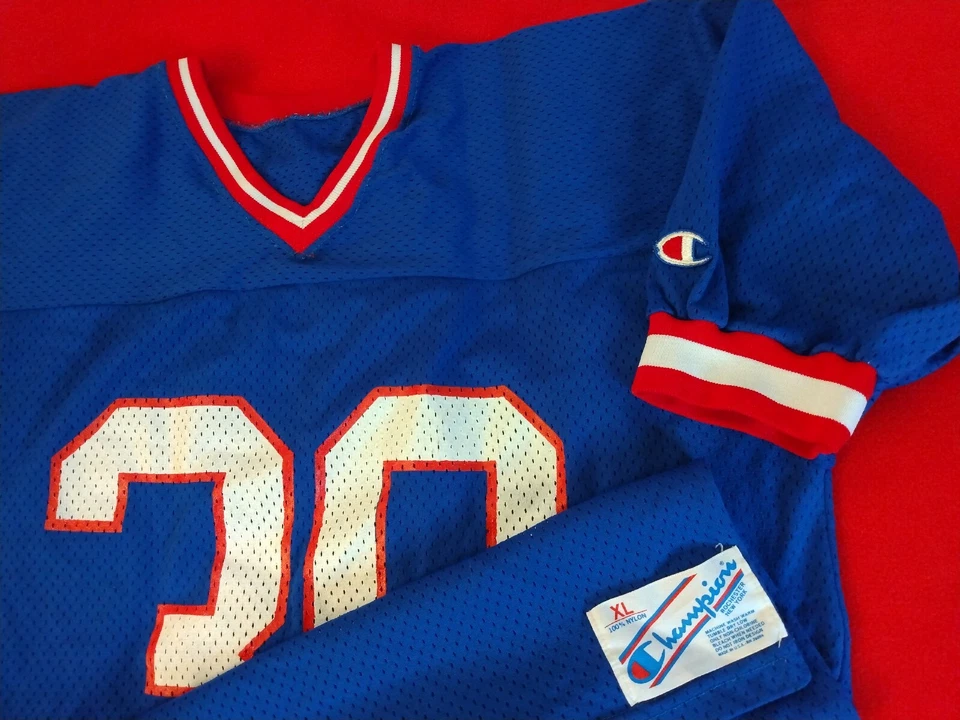 Camiseta deportiva vintage de los 80 y 90 campeón de los New York Giants Charles Way #30 talla XL hecha en Estados Unidos Foto 4 de 4