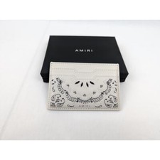 Amiri Pebbled Bandana Card Holder in Beige BNWB One Size
