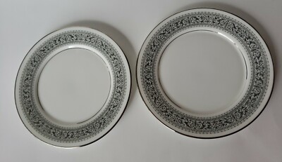2 OXFORD Bone China BY LENOX FILIGREE 6.5'' Bread and Butter Plates Qty Two