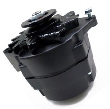 Gm Style Black 1 Or 3 Wire Sbc Bbc 305 350 454 Chevy Pontiac Alternator 120 Amp