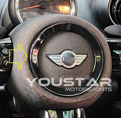 Gloss Black Steering Wheel Ring For MINI Cooper S R55 R56 R57 R58 R59 R60 JCW