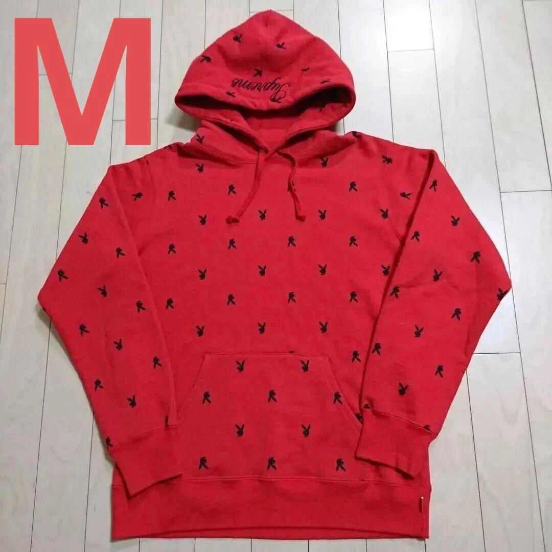 [Mode d'occasion Japon] Sweat à capuche Supreme Playboy homme rouge livraison incluse