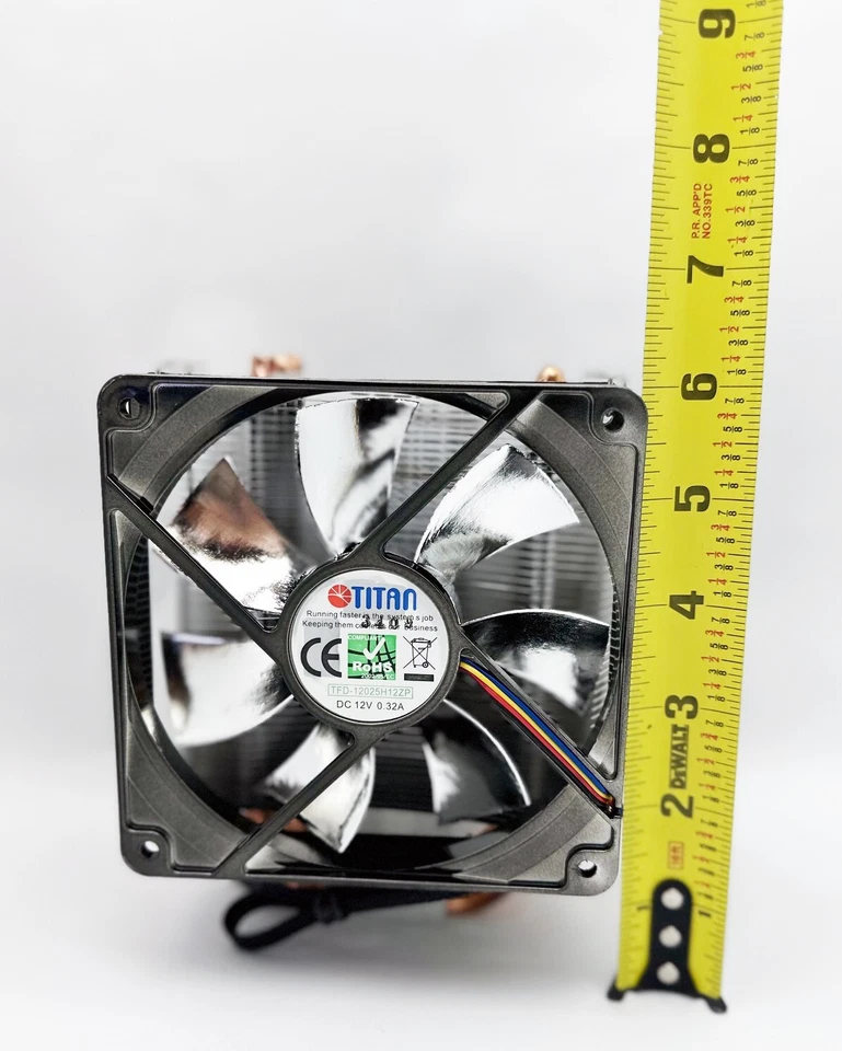 Titan Fenrir 4x Heatpipes 120mm Fan CPU Cooler for Intel LGA 775 1156 1366 i5 i7 - Image 3 of 4