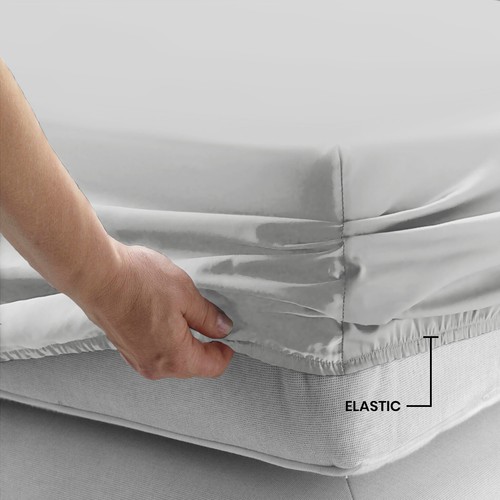 Extra Deep 40 cm Fitted Sheet Bed Sheet for Mattress Single Double King UK Size - Picture 25 of 238