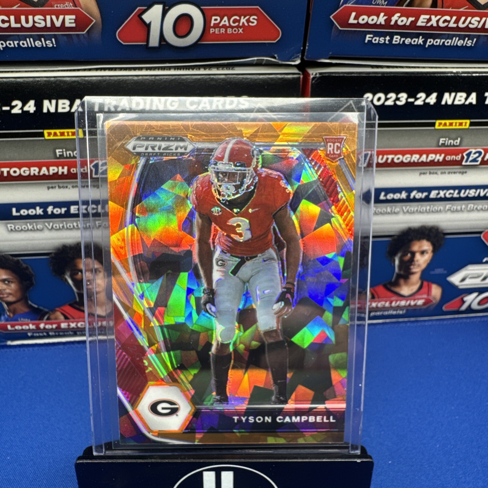 Tyson Campbell Panini Prizm Draft Picks #155 Orange Ice