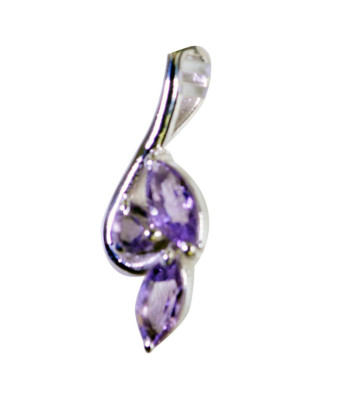 New Grand Amethyst 925 Sterling Silver Purple Pendant Natural Supplier US Gift
