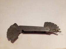 Starrett Co Threat It Metal Pitch Gauge Made in USA West Germany Excellent