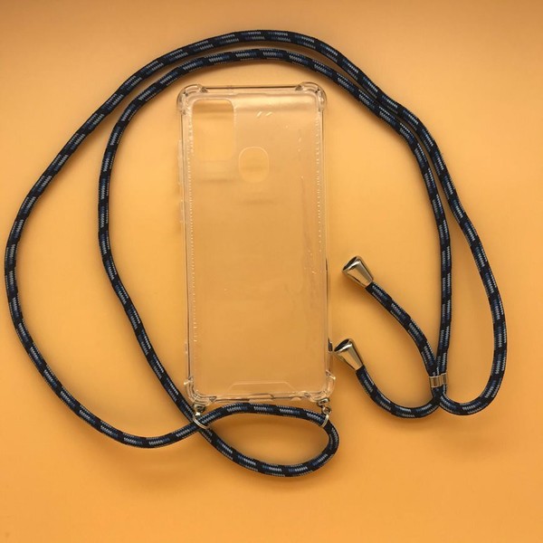 Funda Antigolpes Gel Transparente Con Cordón Para Samsung Galaxy A21s 