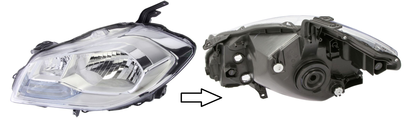 Phare gauche Suzuki SX4 S-Cross avec réglage électrique projecteur DEPO anti-jaunissement