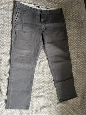 Indian Terrain Herren Chinohose W36 L 27 Brooklyn Slim Fit Grau #57