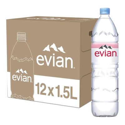 Balanced pH Natural Spring Water - 12 Bottles, 1.5L
