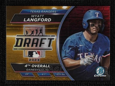 2023 Bowman Draft Night Gold Refractor 6/50 Wyatt Langford #BDN-9 19wc