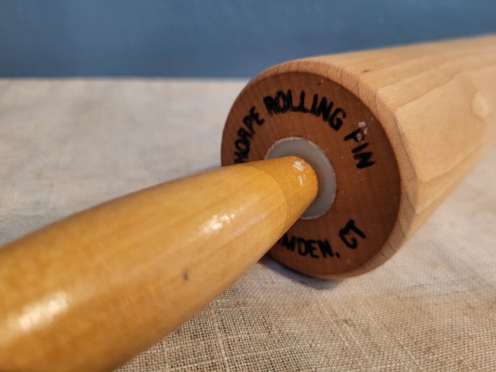 THORPE ROLLING PIN HAMDEN CT - 10.5" / 18.25" w Handles